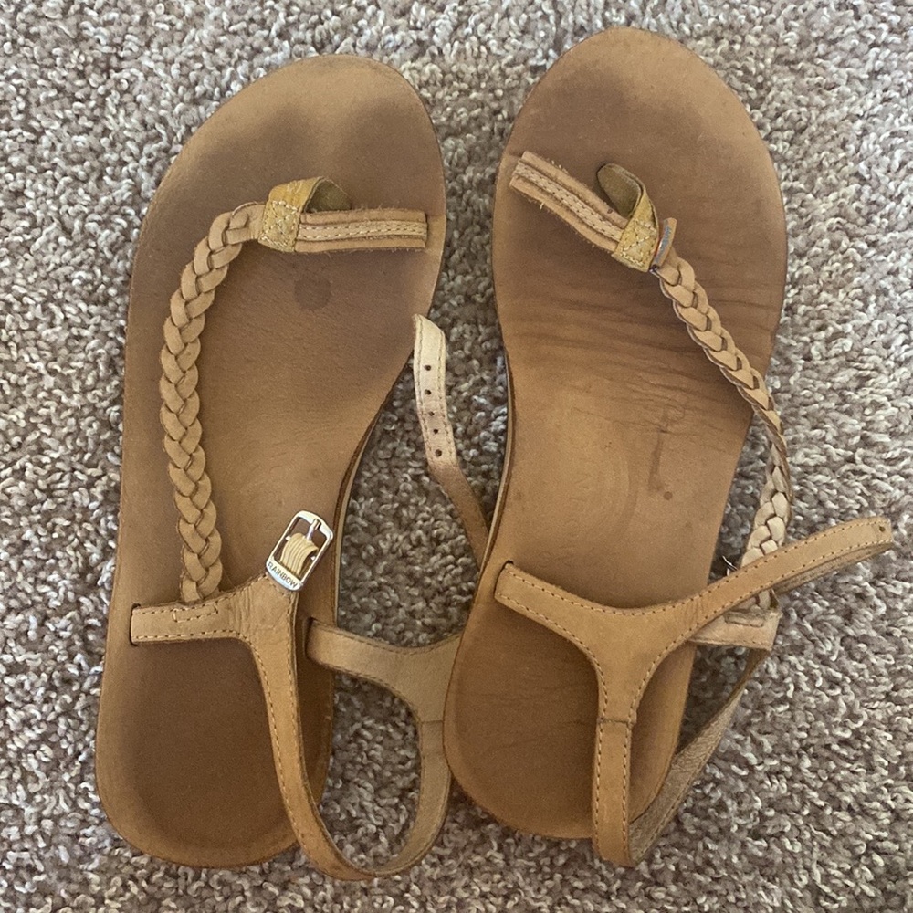 Rainbow Women’s Strap Sandals Size 8 Measures 10” toe to heel. VGC